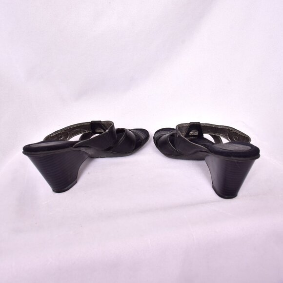 Liz Claiborne Liz Flex Keira Size 7.5 Black Sandal - Picture 4 of 8